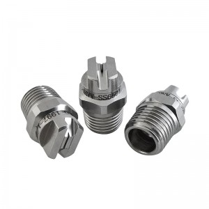 Rostfritt stål platt fläktmunstycke