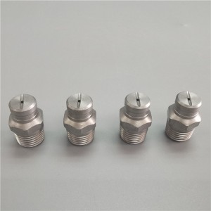 Högt tryckbricka plattfläktmunstycke vattenmunstycke rostfritt stål spraystråle